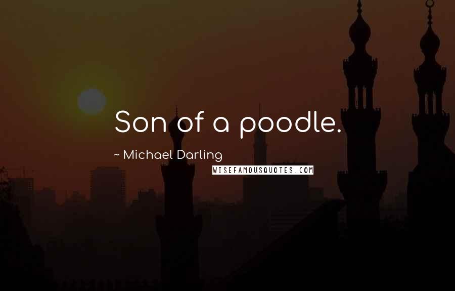 Michael Darling Quotes: Son of a poodle.