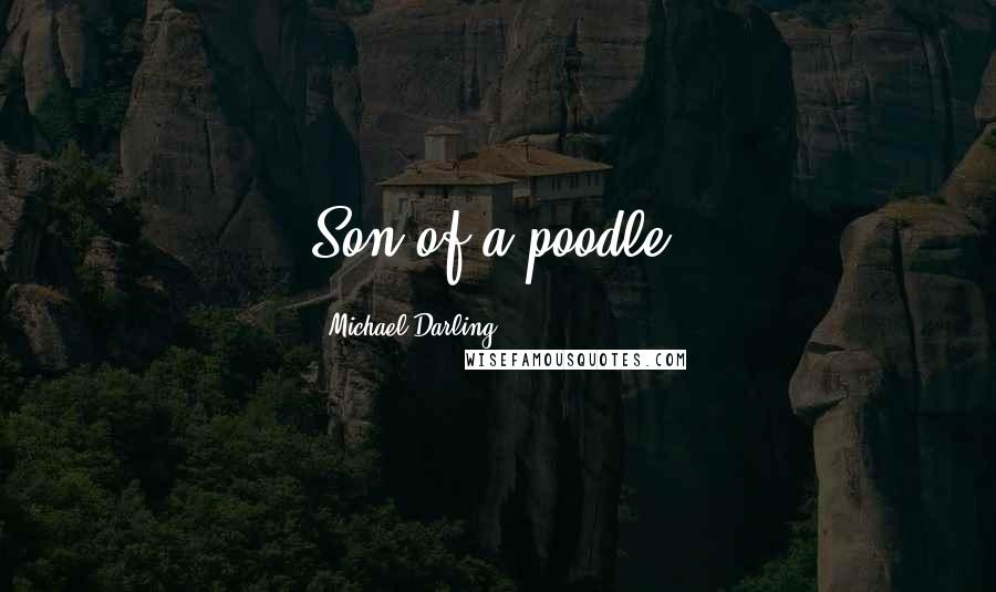 Michael Darling Quotes: Son of a poodle.