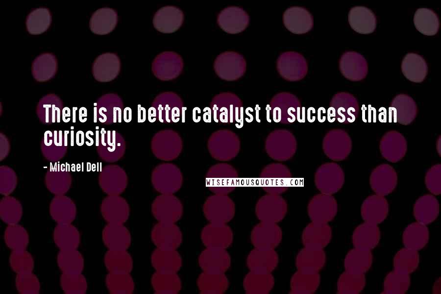 Michael Dell Quotes: There is no better catalyst to success than curiosity.