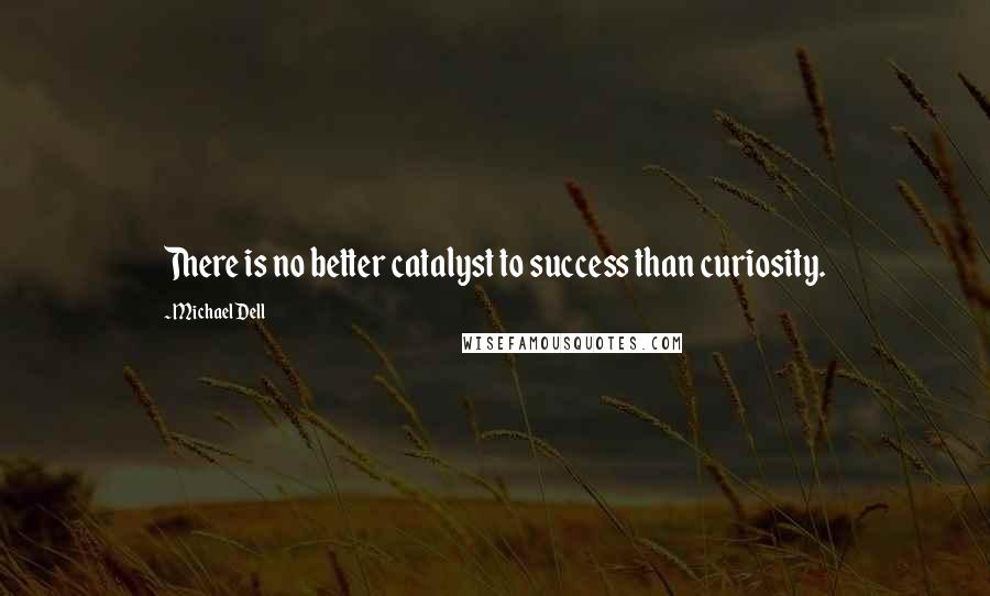 Michael Dell Quotes: There is no better catalyst to success than curiosity.