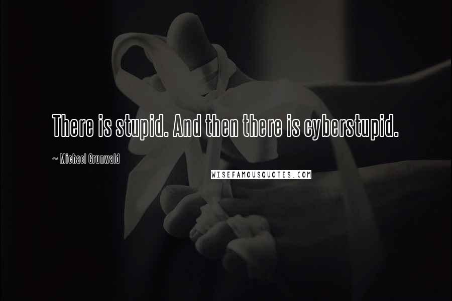 Michael Grunwald Quotes: There is stupid. And then there is cyberstupid.