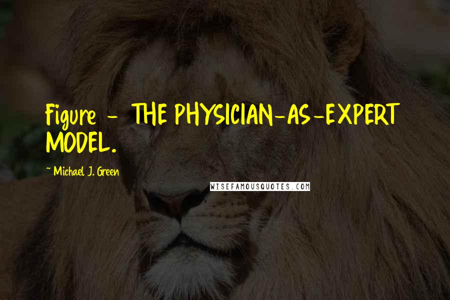 Michael J. Green Quotes: Figure 1-1 THE PHYSICIAN-AS-EXPERT MODEL.