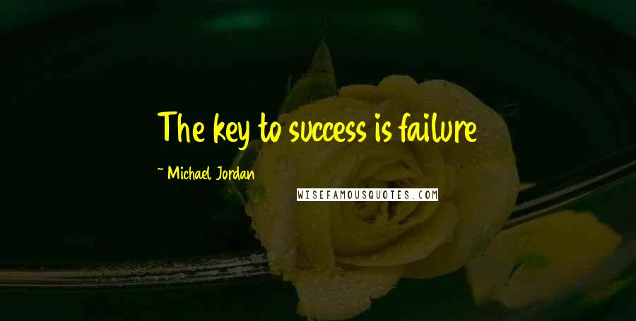 Michael Jordan Quotes: The key to success is failure