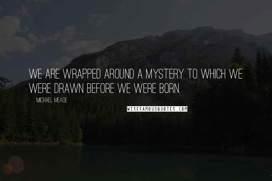 Michael Meade Quotes: We are wrapped around a mystery to which we were drawn before we were born.