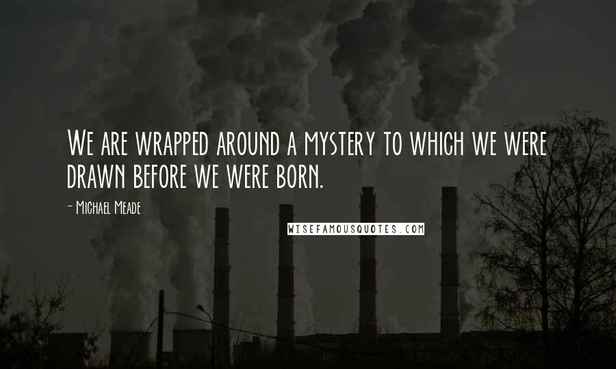 Michael Meade Quotes: We are wrapped around a mystery to which we were drawn before we were born.