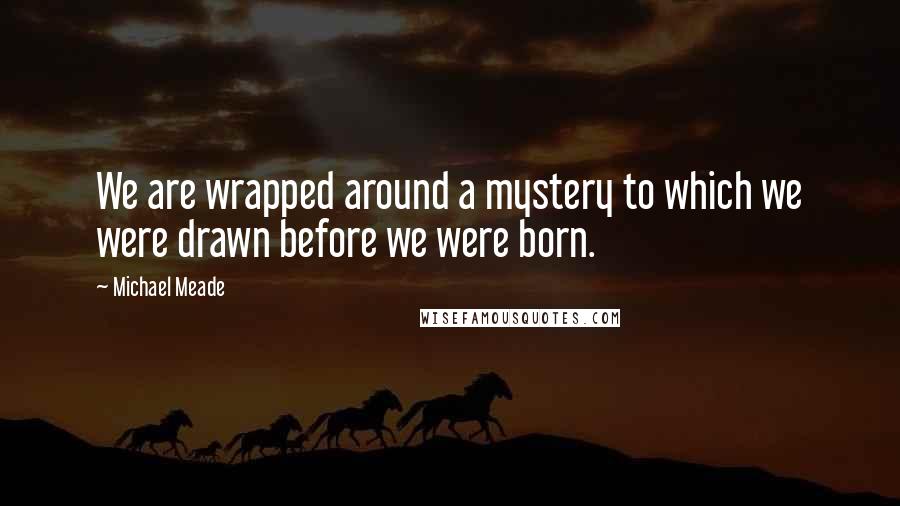 Michael Meade Quotes: We are wrapped around a mystery to which we were drawn before we were born.