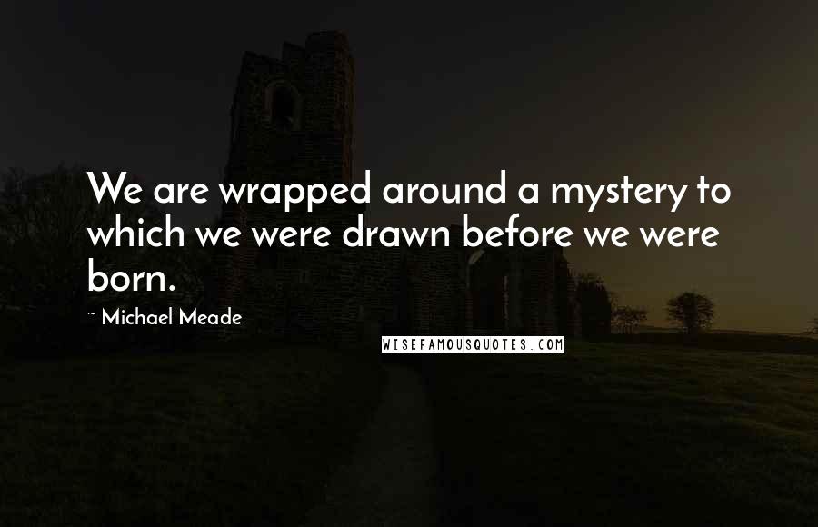 Michael Meade Quotes: We are wrapped around a mystery to which we were drawn before we were born.