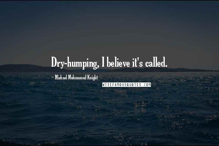 Michael Muhammad Knight Quotes: Dry-humping, I believe it's called.