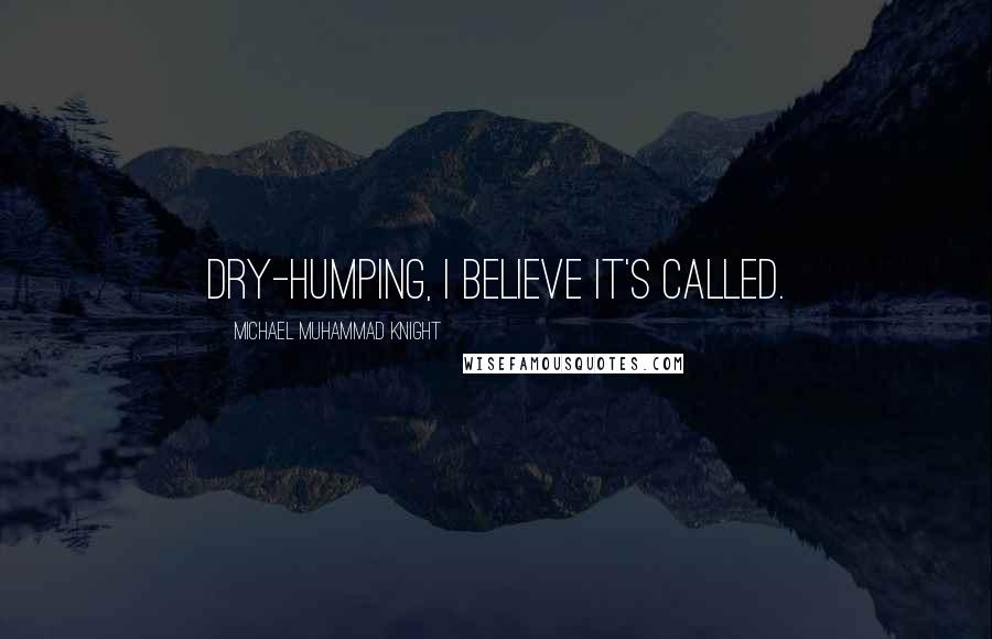 Michael Muhammad Knight Quotes: Dry-humping, I believe it's called.