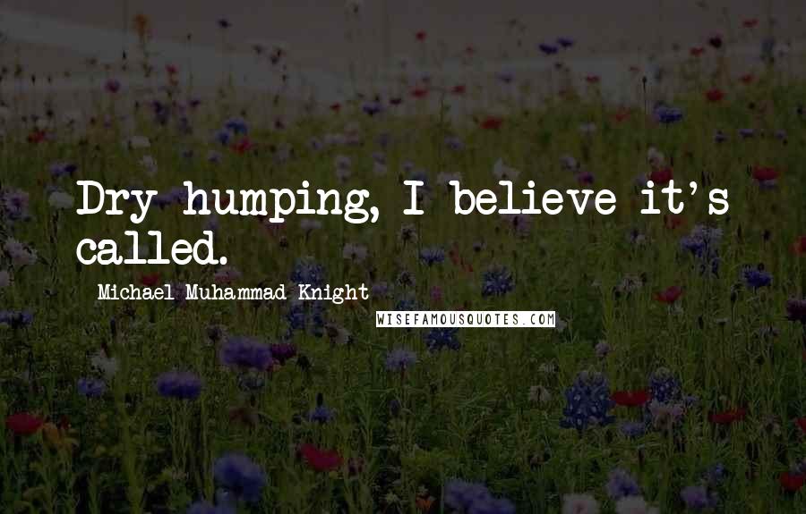 Michael Muhammad Knight Quotes: Dry-humping, I believe it's called.