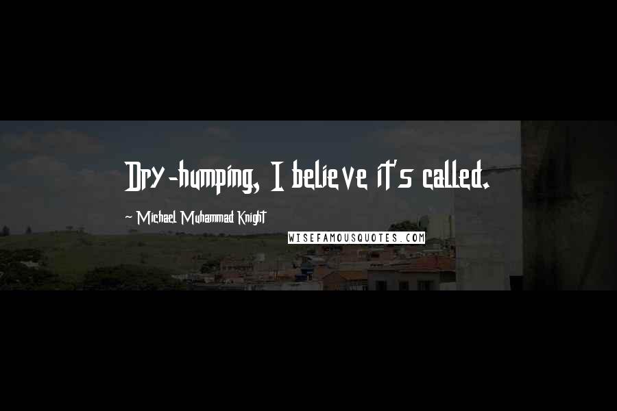 Michael Muhammad Knight Quotes: Dry-humping, I believe it's called.