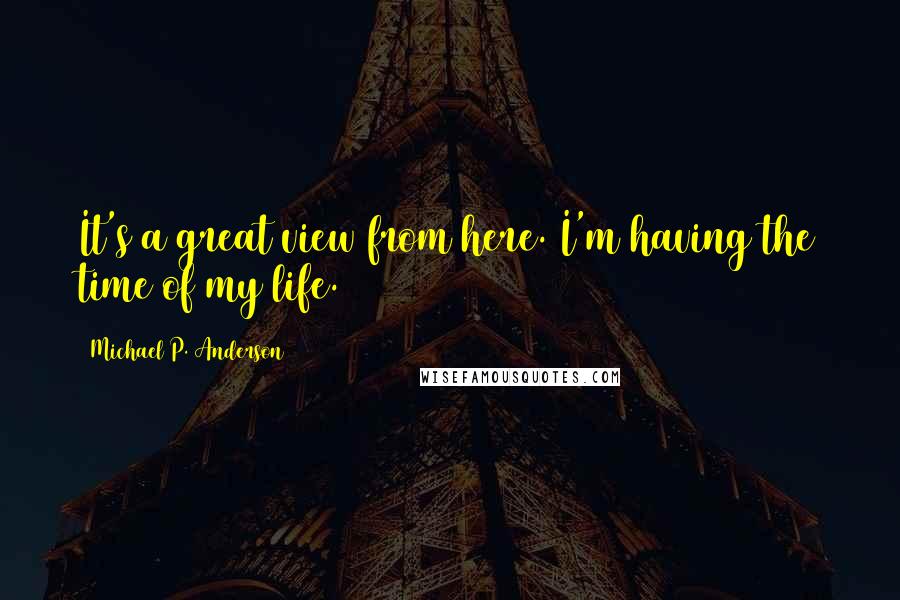 Michael P. Anderson Quotes: It's a great view from here. I'm having the time of my life.