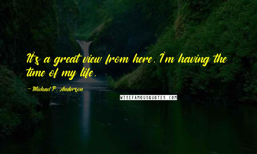 Michael P. Anderson Quotes: It's a great view from here. I'm having the time of my life.