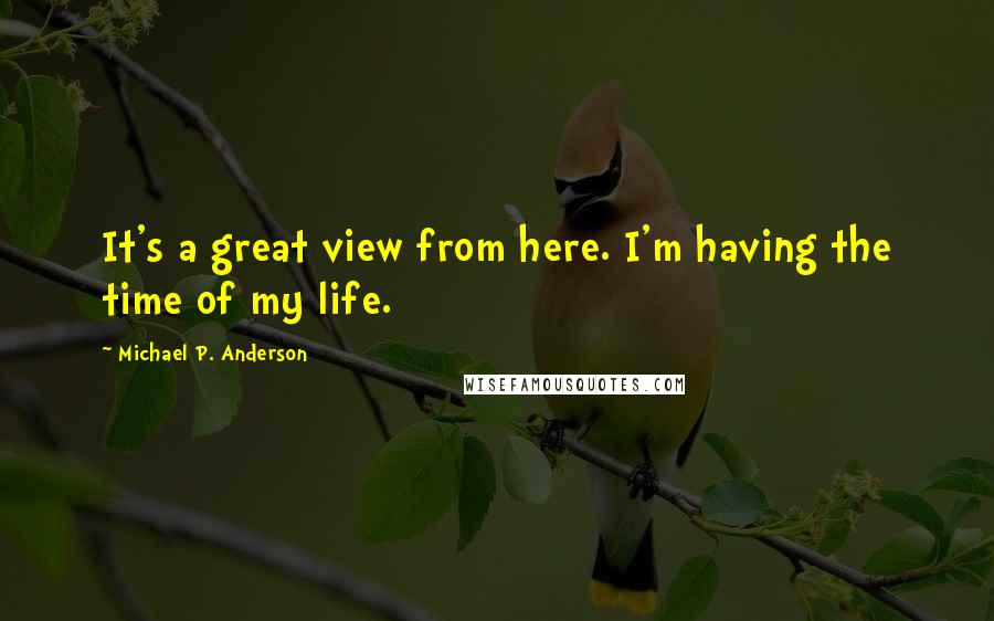 Michael P. Anderson Quotes: It's a great view from here. I'm having the time of my life.