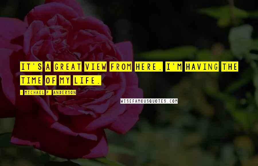 Michael P. Anderson Quotes: It's a great view from here. I'm having the time of my life.