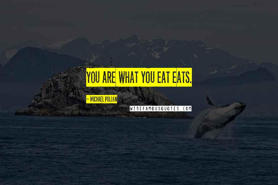 Michael Pollan Quotes: You are what you eat eats.