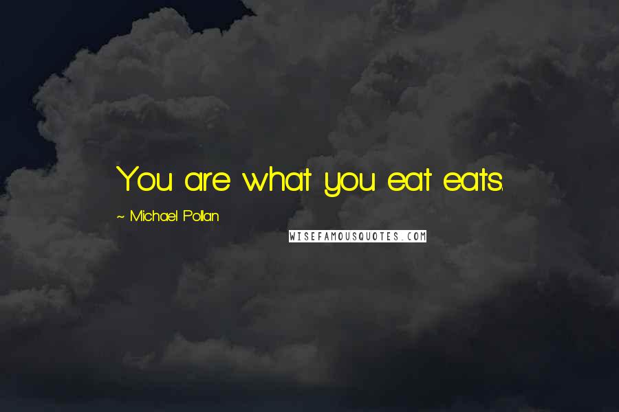 Michael Pollan Quotes: You are what you eat eats.