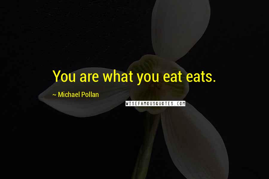 Michael Pollan Quotes: You are what you eat eats.