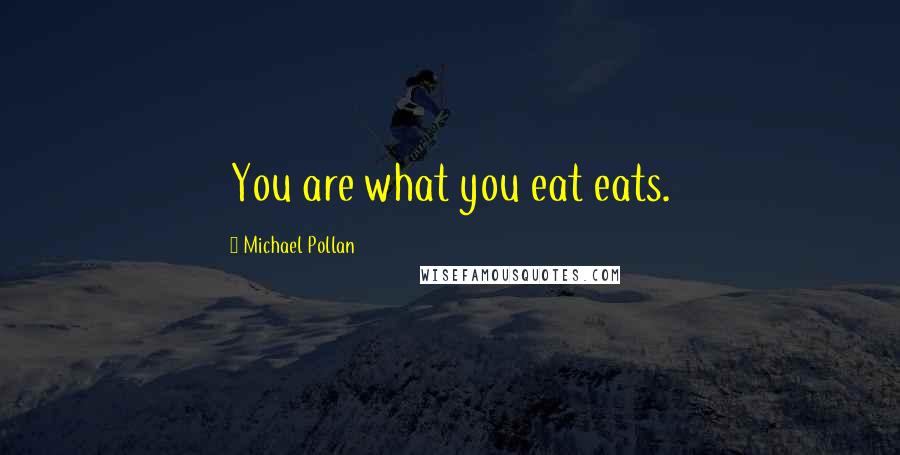 Michael Pollan Quotes: You are what you eat eats.