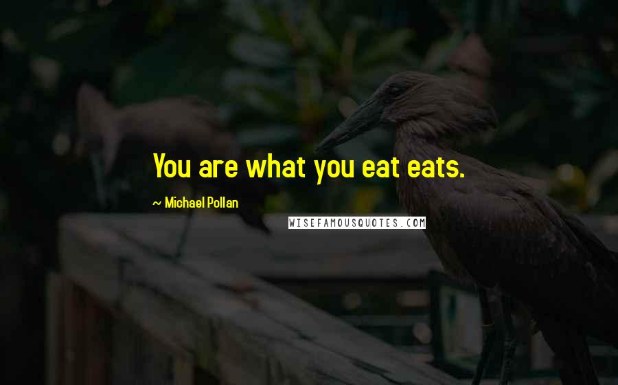 Michael Pollan Quotes: You are what you eat eats.