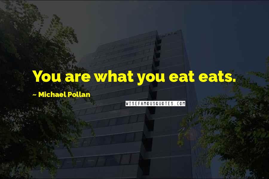 Michael Pollan Quotes: You are what you eat eats.