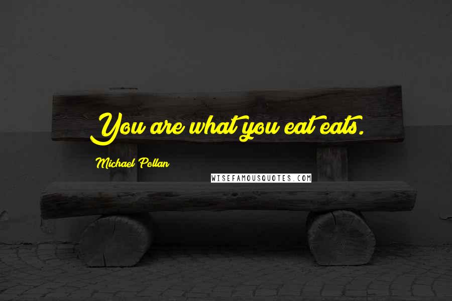 Michael Pollan Quotes: You are what you eat eats.