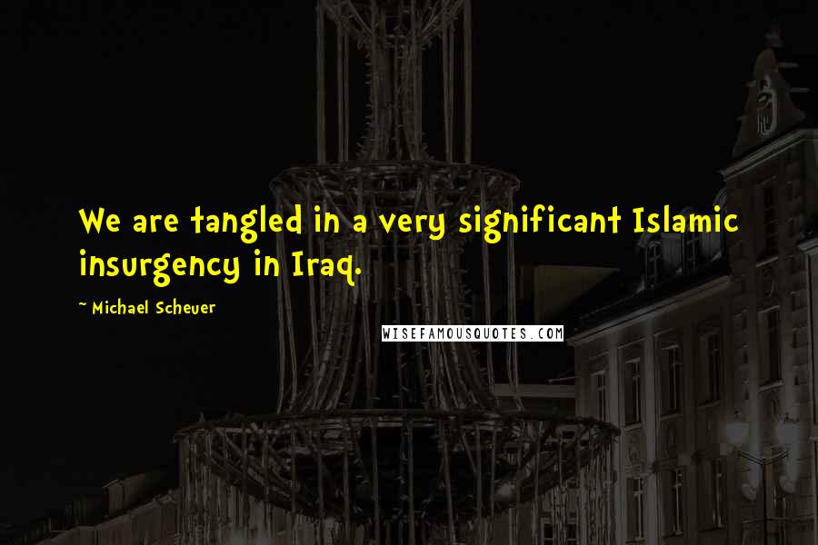 Michael Scheuer Quotes: We are tangled in a very significant Islamic insurgency in Iraq.