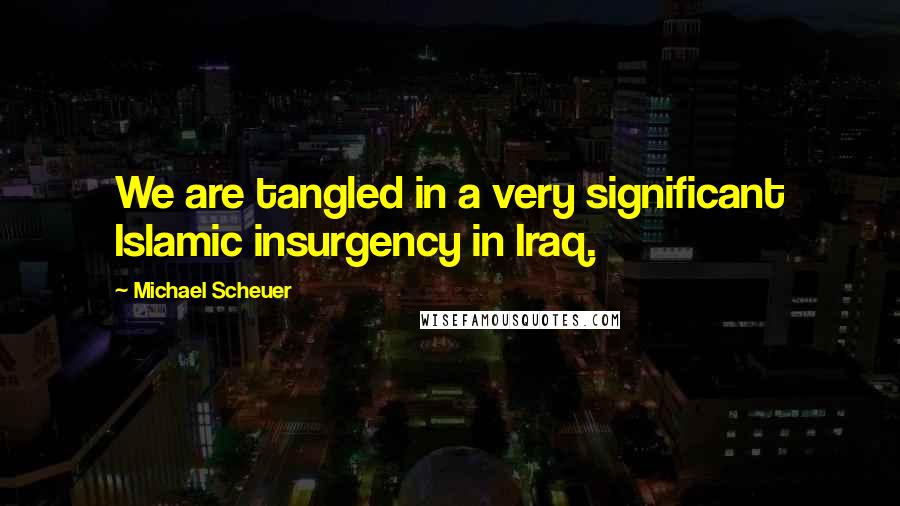 Michael Scheuer Quotes: We are tangled in a very significant Islamic insurgency in Iraq.