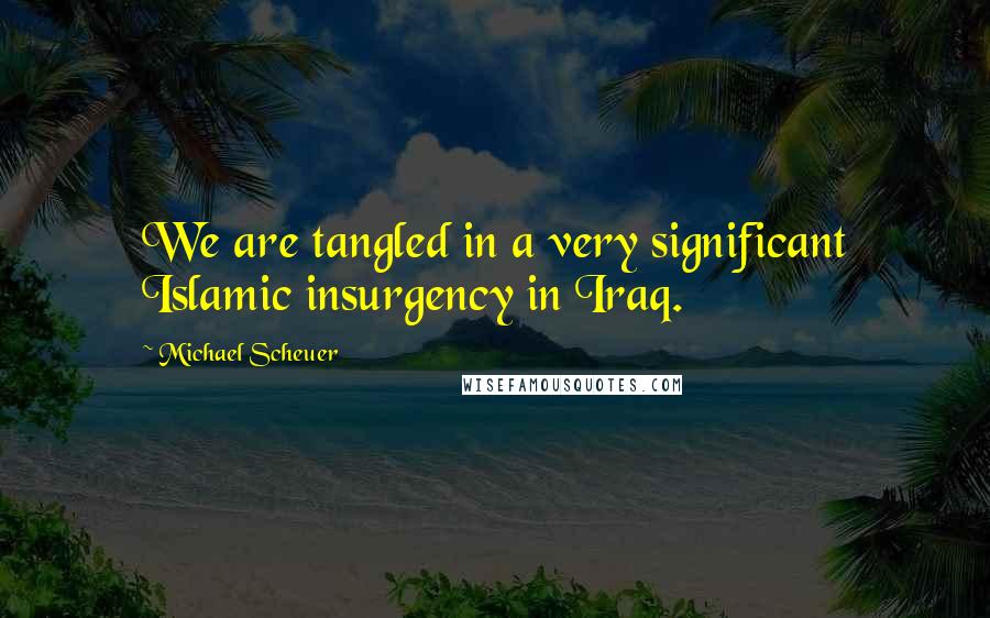Michael Scheuer Quotes: We are tangled in a very significant Islamic insurgency in Iraq.
