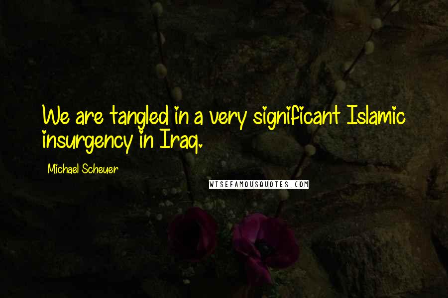 Michael Scheuer Quotes: We are tangled in a very significant Islamic insurgency in Iraq.