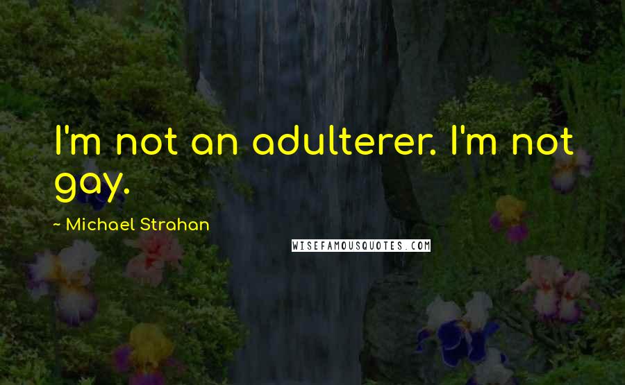 Michael Strahan Quotes: I'm not an adulterer. I'm not gay.