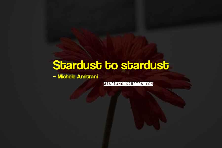 Michele Amitrani Quotes: Stardust to stardust