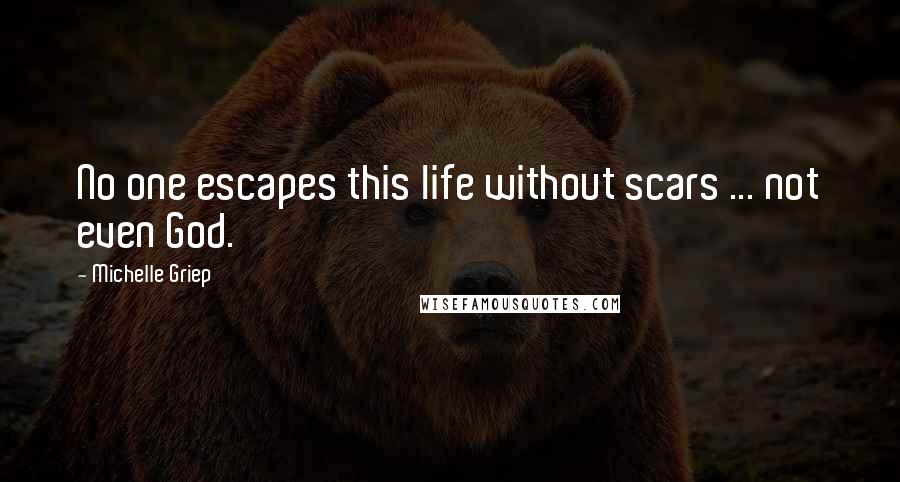 Michelle Griep Quotes: No one escapes this life without scars ... not even God.