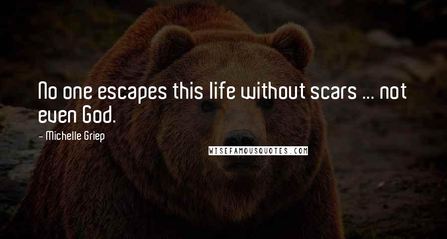 Michelle Griep Quotes: No one escapes this life without scars ... not even God.