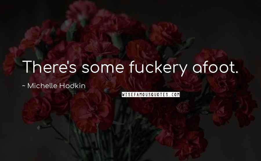 Michelle Hodkin Quotes: There's some fuckery afoot.