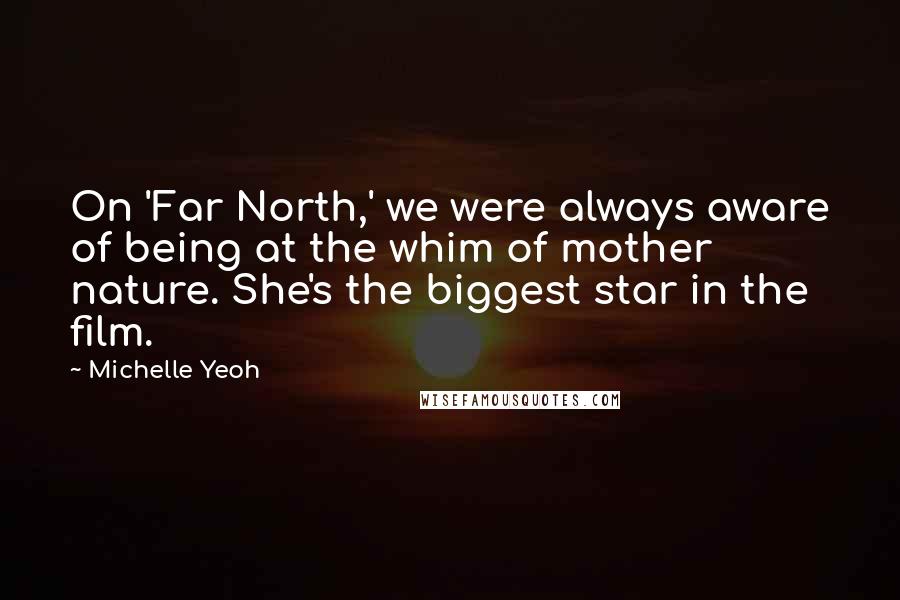 Michelle Yeoh Quotes: On 'Far North,' we were always aware of being at the whim of mother nature. She's the biggest star in the film.