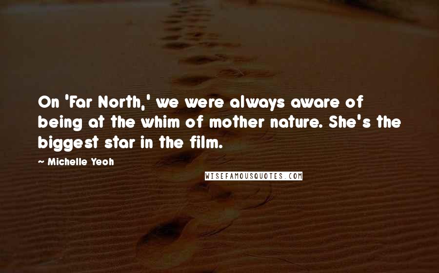 Michelle Yeoh Quotes: On 'Far North,' we were always aware of being at the whim of mother nature. She's the biggest star in the film.