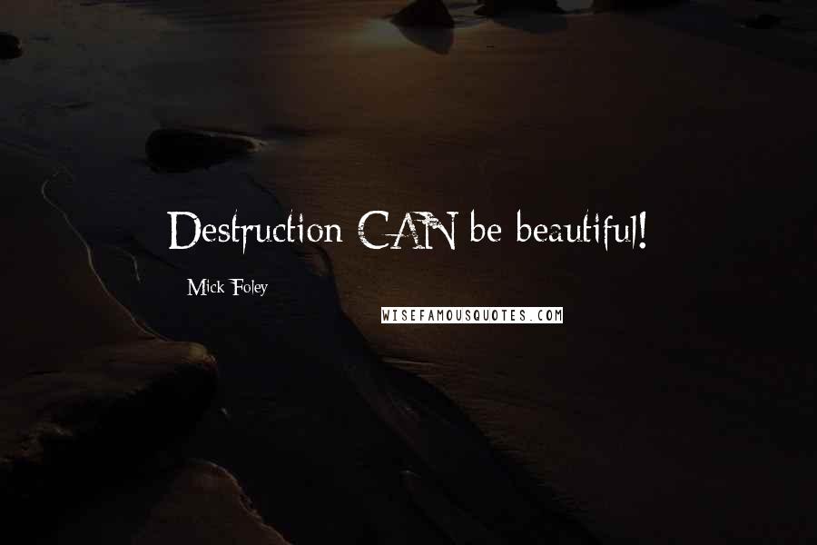 Mick Foley Quotes: Destruction CAN be beautiful!