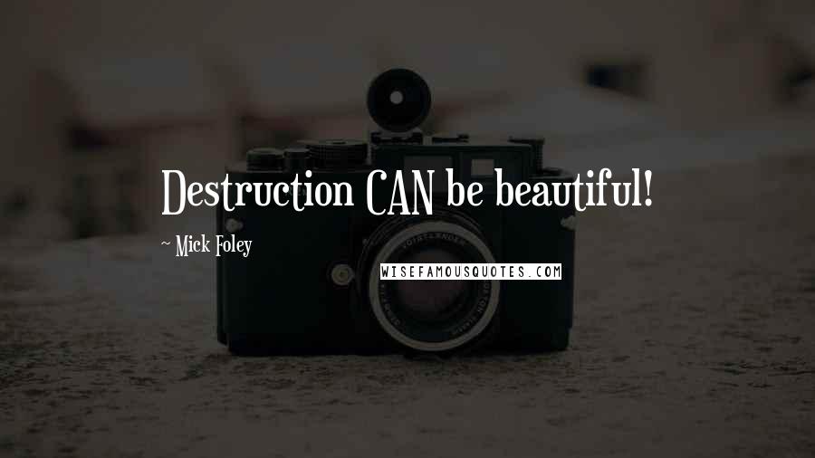 Mick Foley Quotes: Destruction CAN be beautiful!