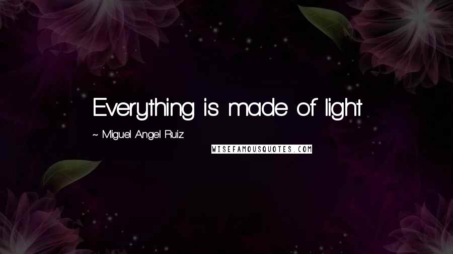 Miguel Angel Ruiz Quotes: Everything is made of light
