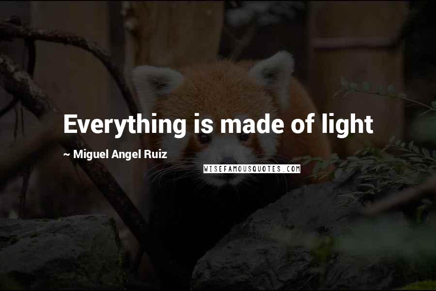 Miguel Angel Ruiz Quotes: Everything is made of light