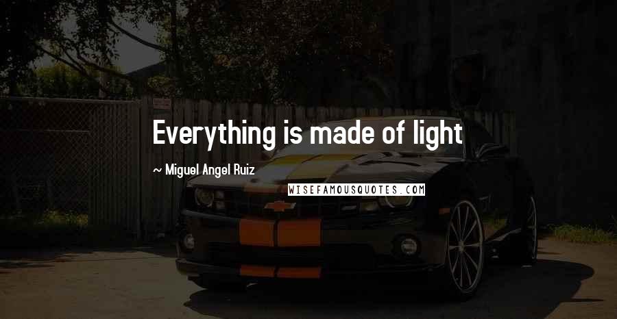 Miguel Angel Ruiz Quotes: Everything is made of light