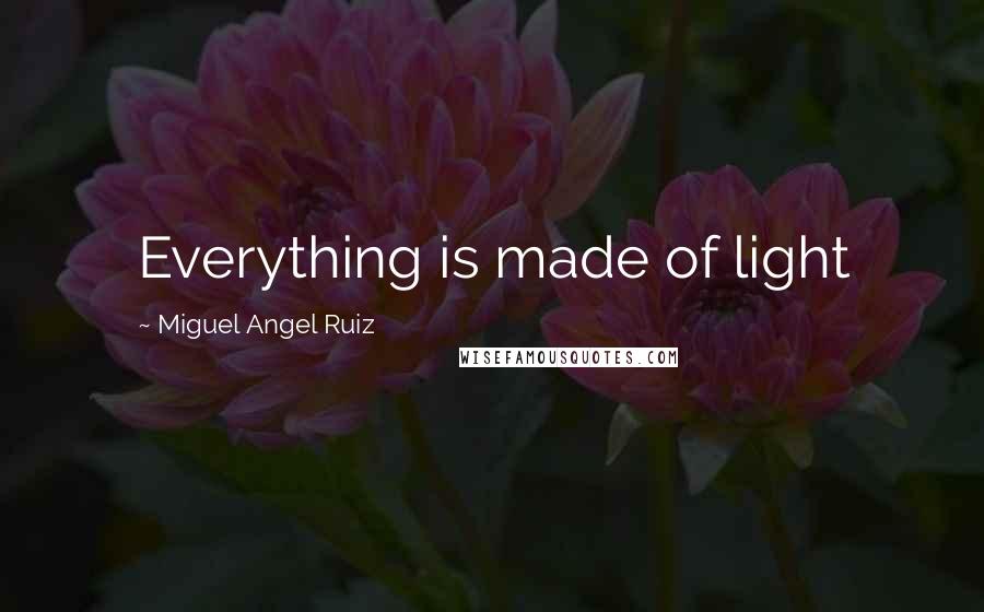 Miguel Angel Ruiz Quotes: Everything is made of light