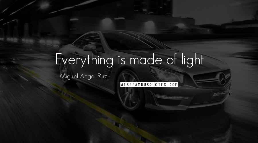 Miguel Angel Ruiz Quotes: Everything is made of light