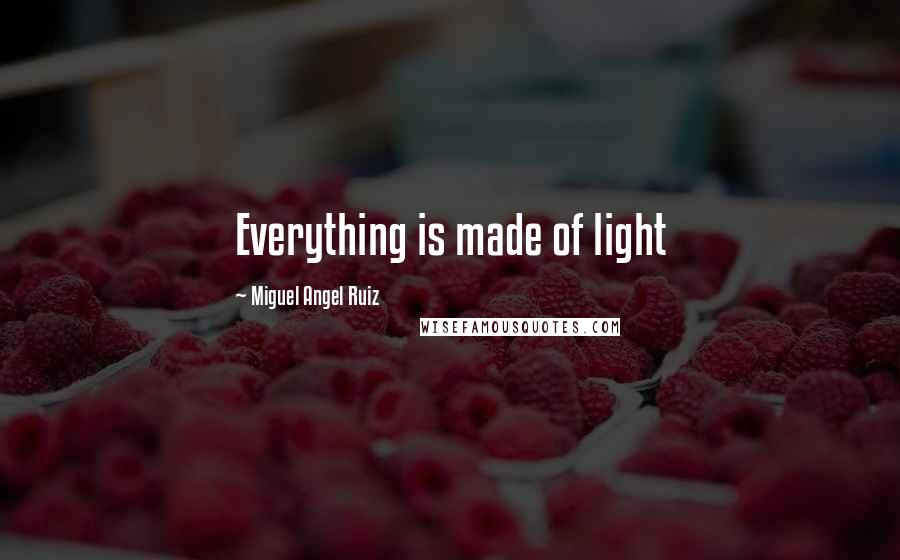 Miguel Angel Ruiz Quotes: Everything is made of light