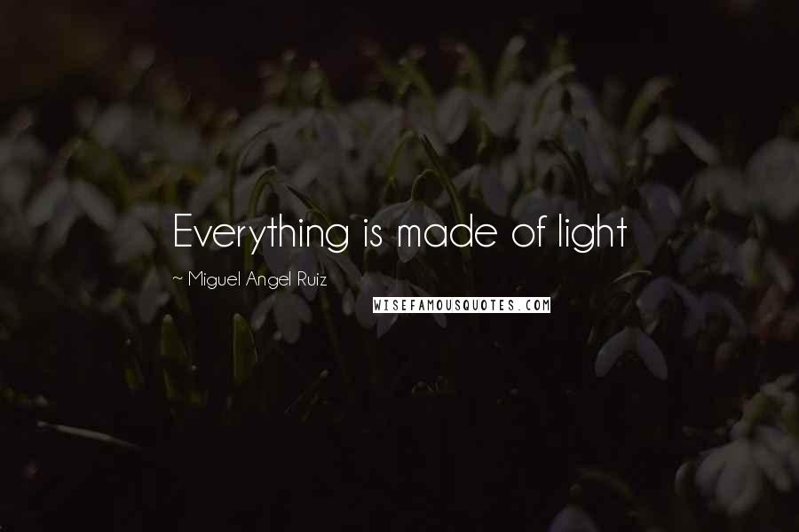 Miguel Angel Ruiz Quotes: Everything is made of light