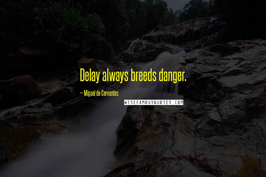 Miguel De Cervantes Quotes: Delay always breeds danger.