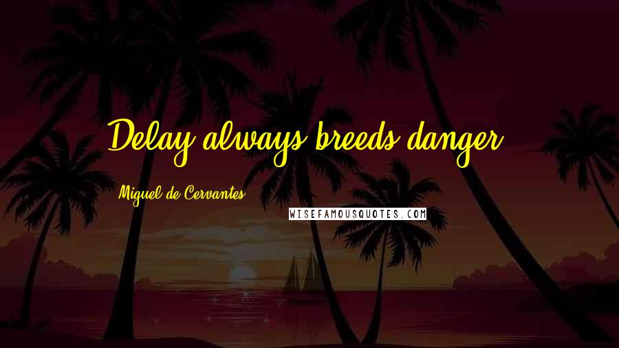 Miguel De Cervantes Quotes: Delay always breeds danger.