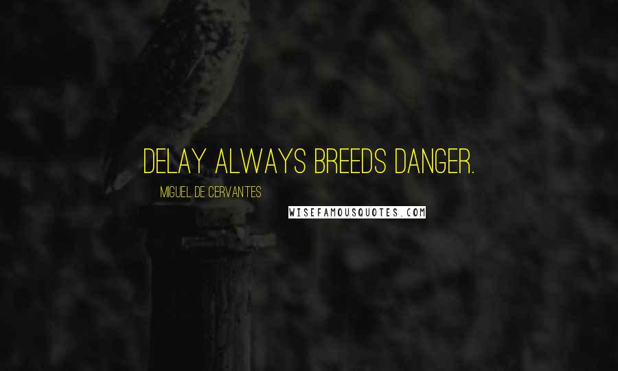 Miguel De Cervantes Quotes: Delay always breeds danger.