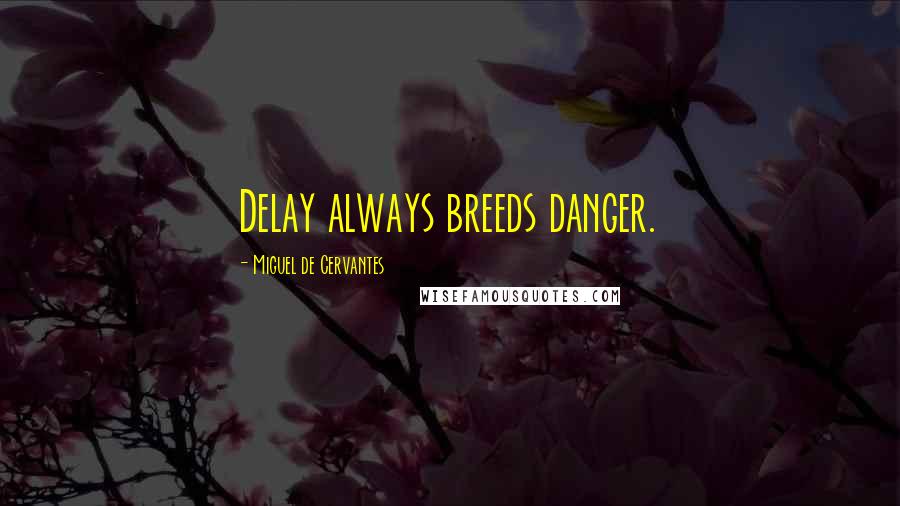 Miguel De Cervantes Quotes: Delay always breeds danger.